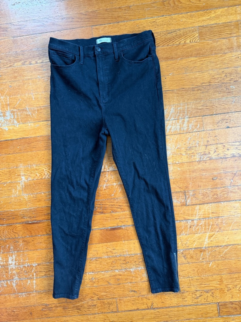Madewell 11” Roadtripper Charcoal Black Denim Jeans
